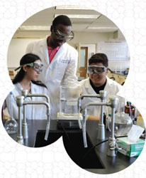 Chemical Technology students in the lab