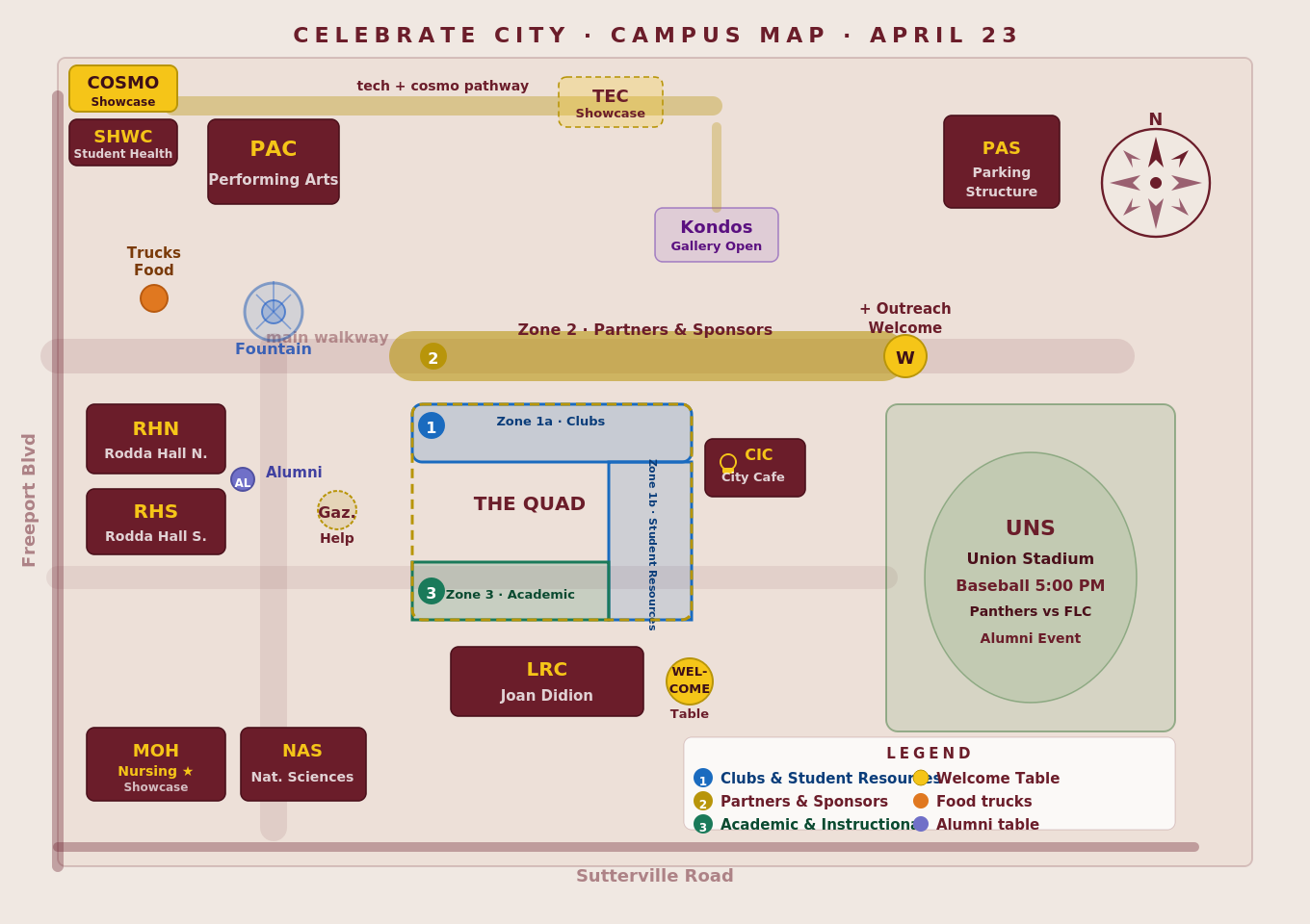 SCC campus map for Celebrate City event