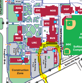 Map of drop off location for all SCC borrowed materials