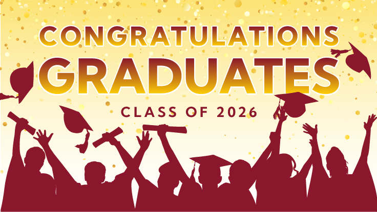 graduation graphic with mortarboard cap and tassel