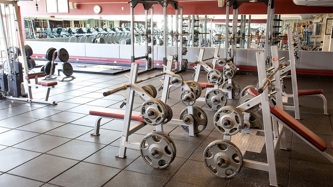 Life Fitness Center Bench Area