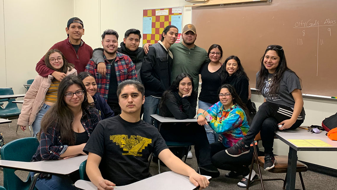 Puente Club students in a classroom