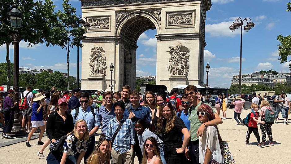 Paris group of students